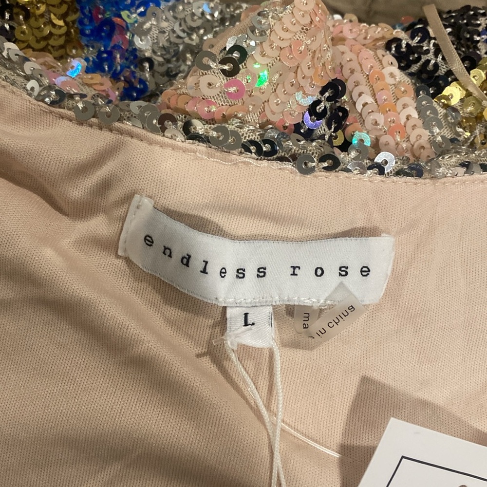 Chevron Sequin Romper - Picture 5 of 6